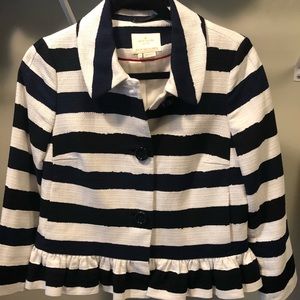 EUC kate spade Ari Peplum Jacket, size 6